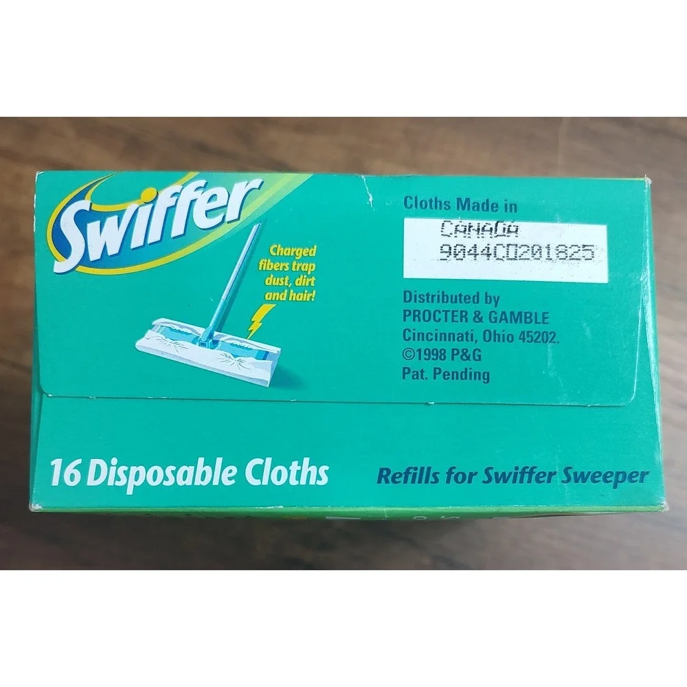Vintage 1998 Unopened Refill For Swiffer Sweeper 16 Dust Cloths Movie Prop D4